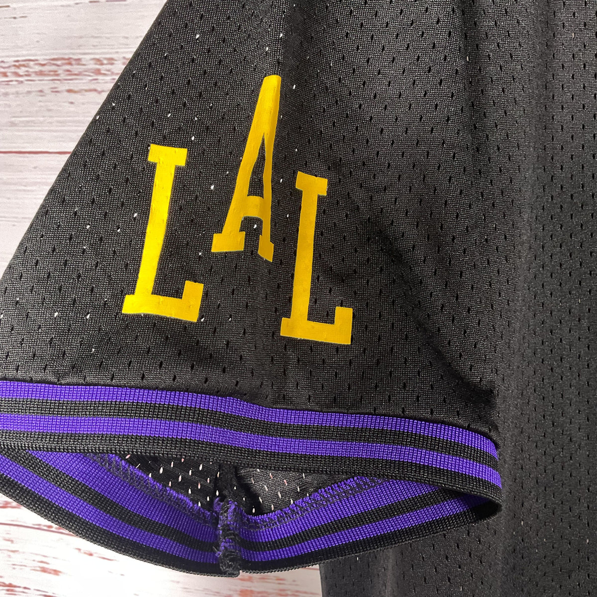 Los Angeles Lakers City Edition Baseball Button Up Jersey - Size XL