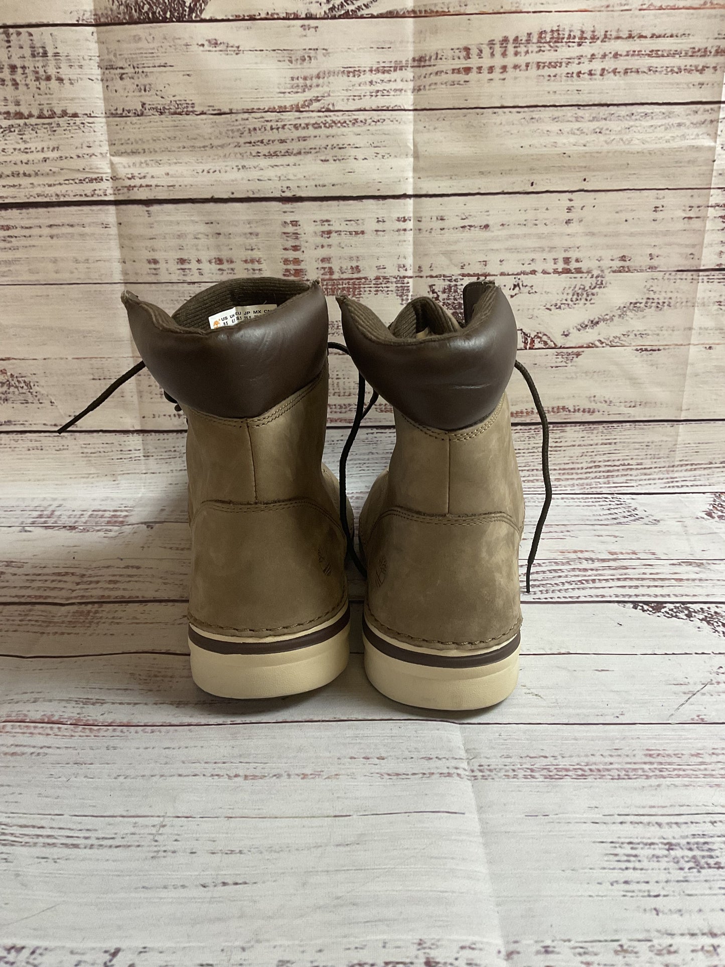 Timberland Brown Lace Up Boots Shoes Women 8.5