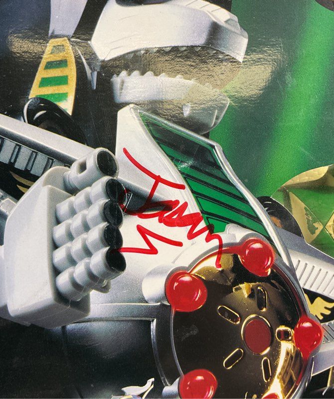 Dragonzord 2270 Mighty Morphin Power Rangers Green 1993 Signed Box Vintage