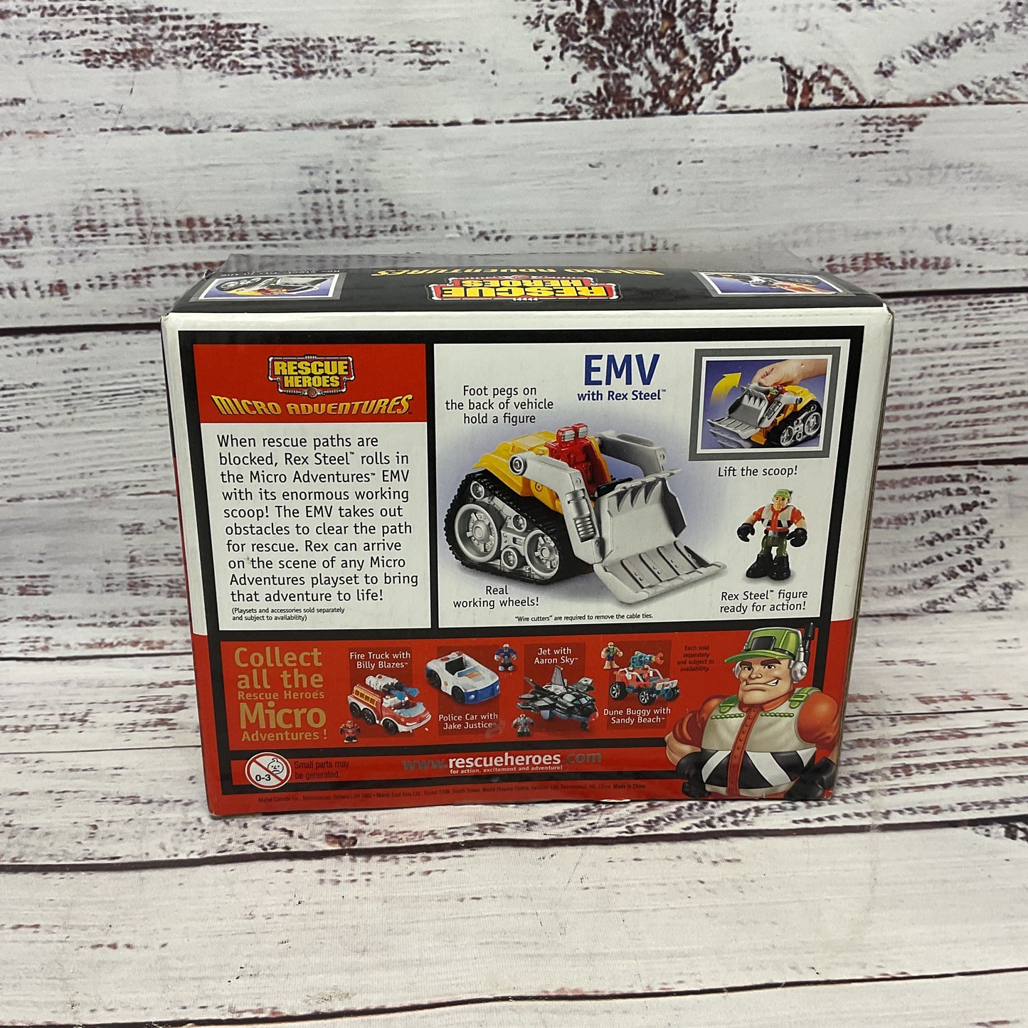 Rescue Heroes Micro Adventures EMV With Rex Steel New Sealed