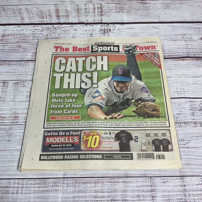 New York Post Michael Jackson King Of Pop Dead June 26, 2009