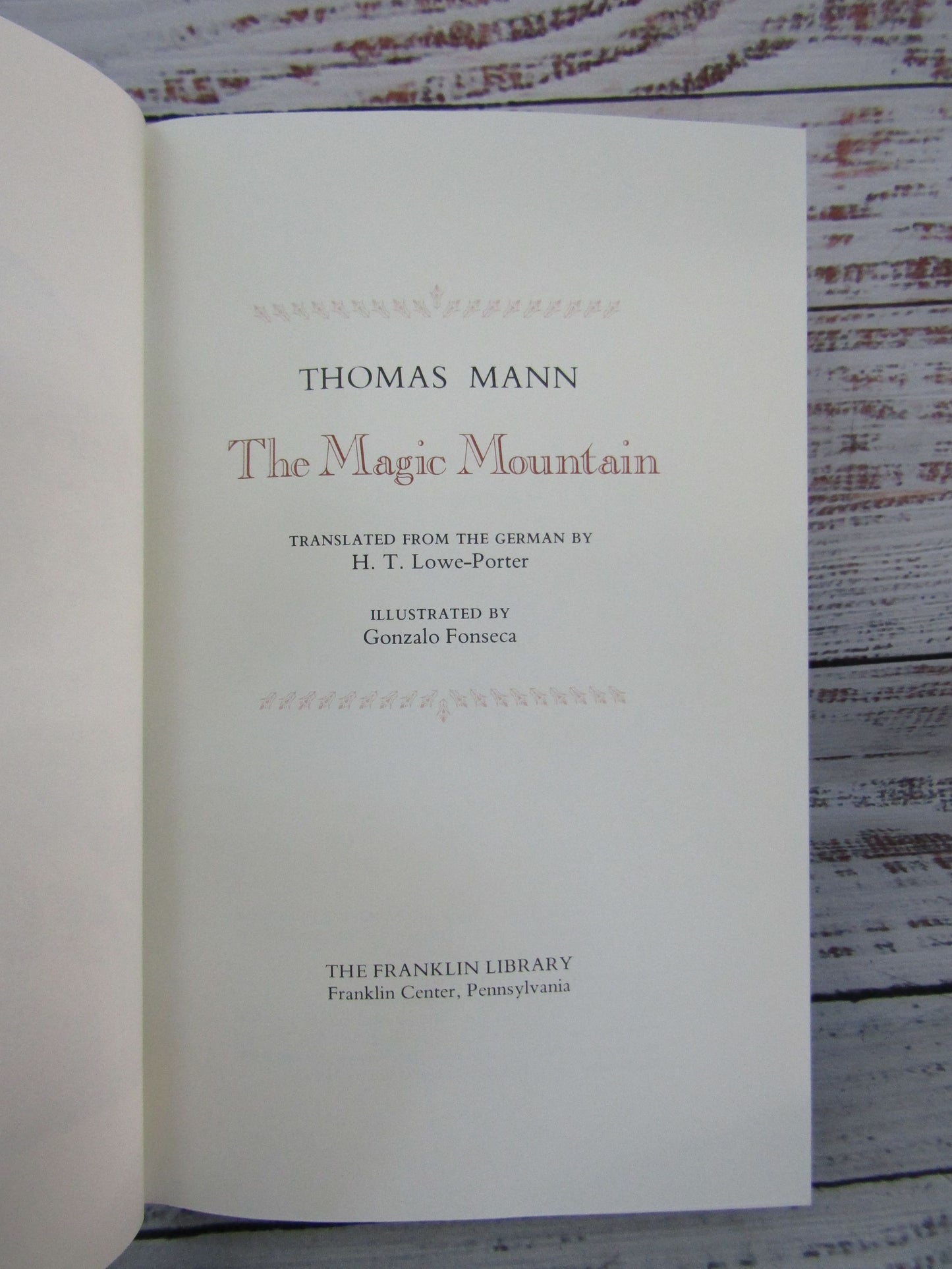 Franklin Library The Magic Mountain by Thomas Mann