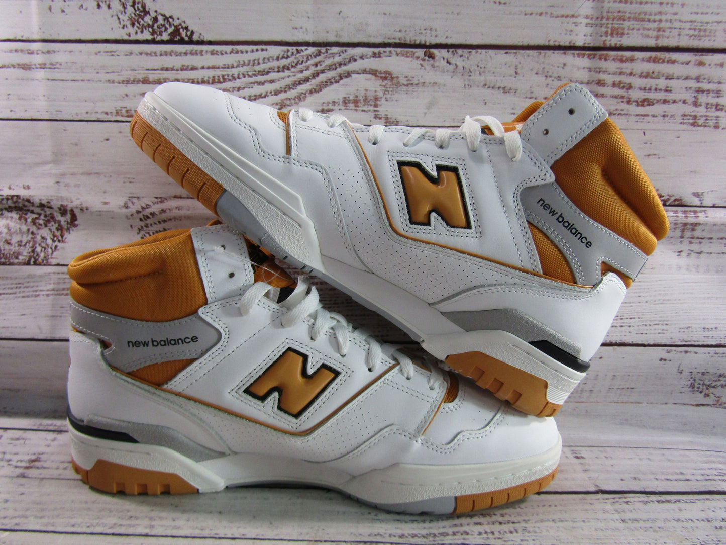 New Balance 650 Men's White Leather High Top Sneakers Size 13 BB650RCL