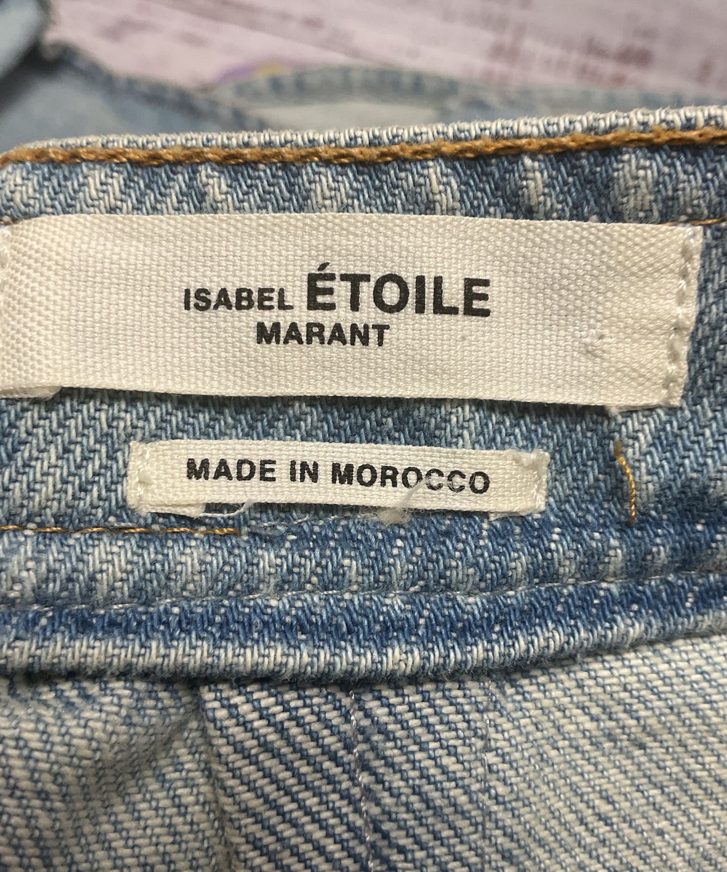 Isabel Marant Etoile Blue Denim 100% Cotton Ruffle Mini Skirt - Size 36