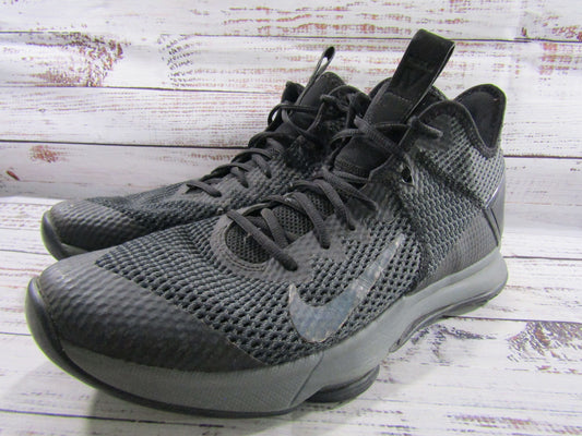 Nike LeBron Witness 4 Men's Black Mid-Top Sneakers Size 11 BV7427-003