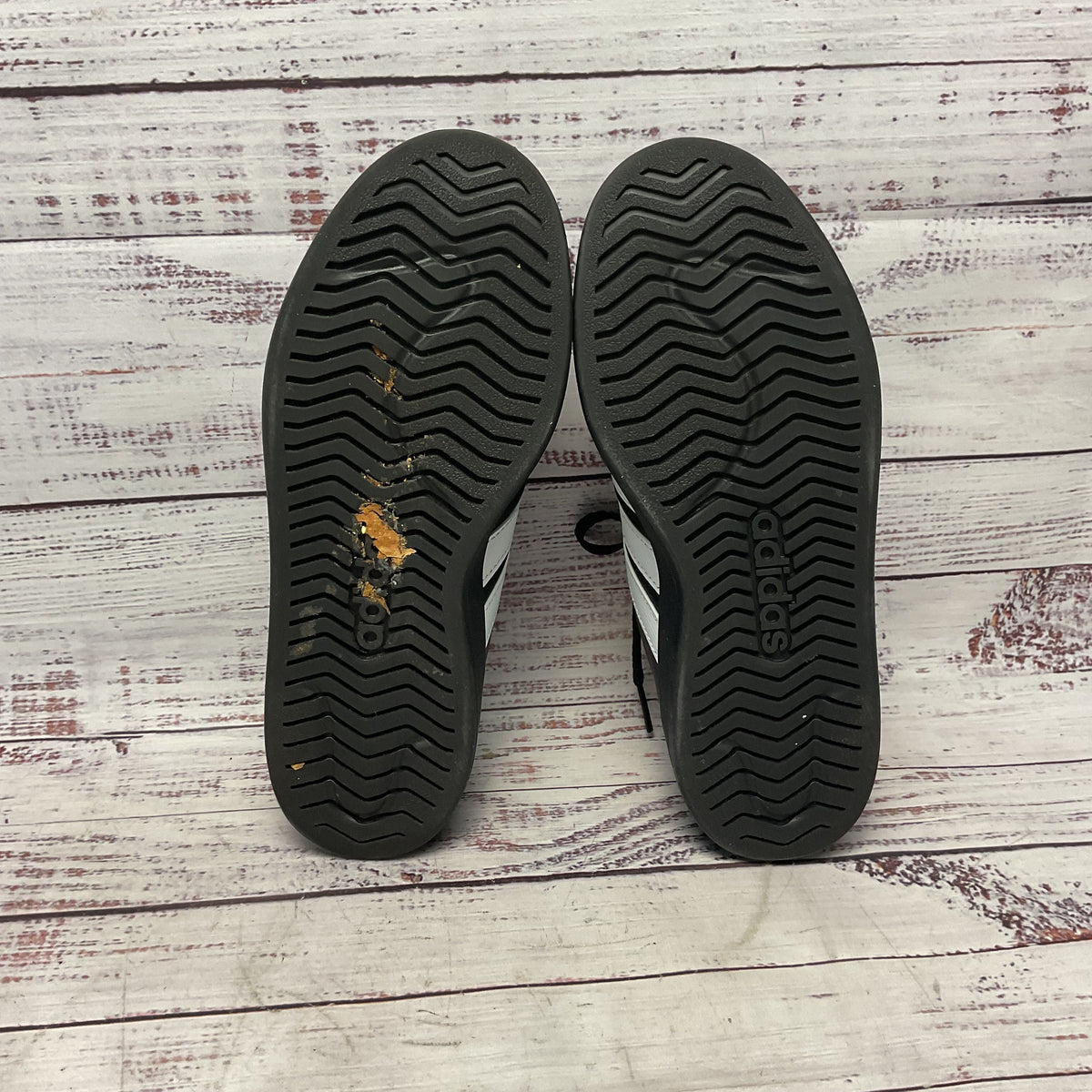 Adidas Streettalk Black White Sneaker Athletic Shoe Boys Big Kid Size 5