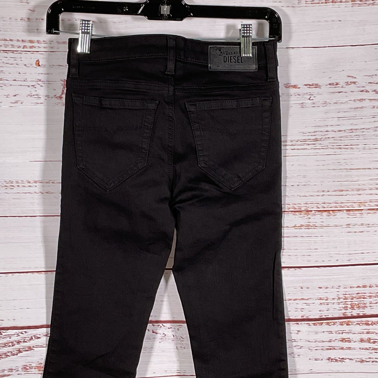 NWT DIESEL Skinzee Women's Black Super Slim Skinny Jeans- SZ 24W x 32L