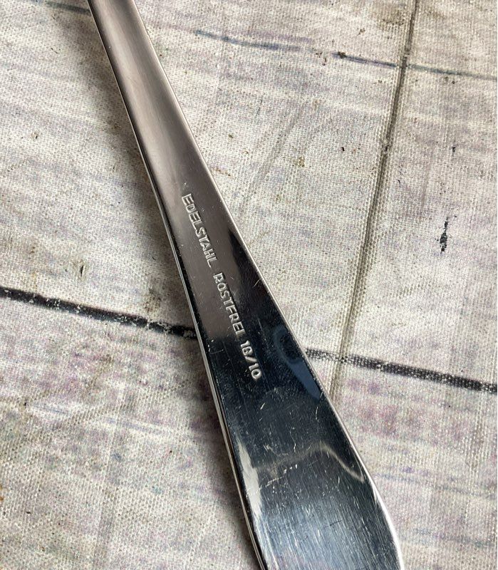 Edelstahl Rostfrei 18/10 Solingen Germany Set of 12 Spoons Stainless Steel
