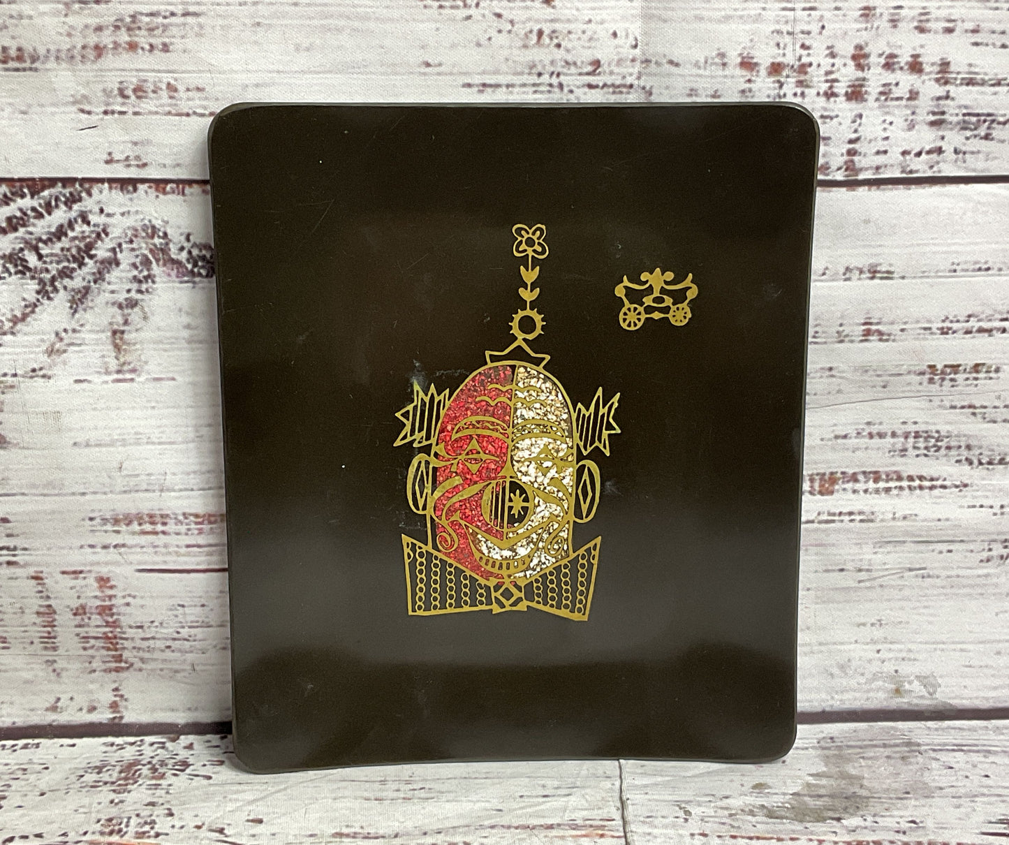 Couroc of Monterey Clown Circus Set of 3 Serving Trays Multicolor