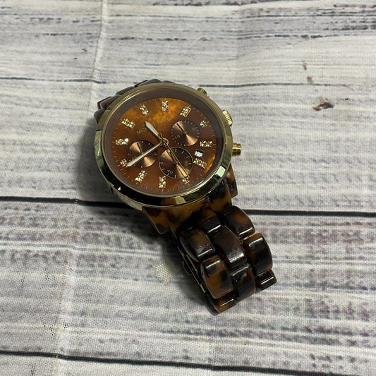 Michael Kors MK-5216 Tortoise Oversized Women's Watch, Untested
