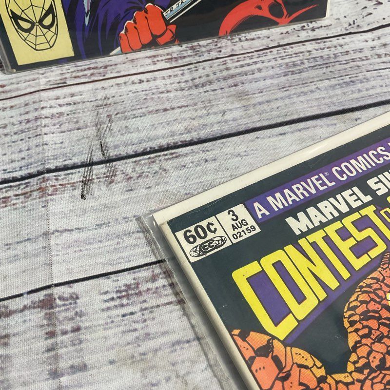 Lot Of 2 Marvel Contest Of Champions #2 & #3 Ungraded Vintage 1982 Comics