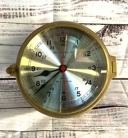 Bell Clock Co Ships Bell Strike Clock Brass