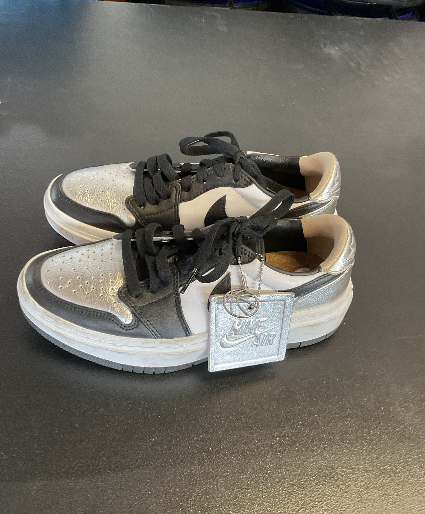 Nike Air Jordan 1 Elevate Low SE Metallic Silver Toe DQ 8561-001 Size 6