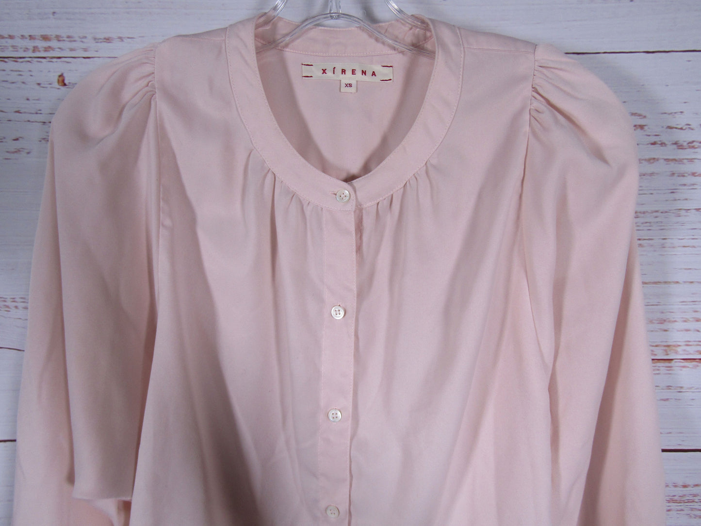 XiRENA Fabienne Women's Pink Long Sleeve Blouse Size XS