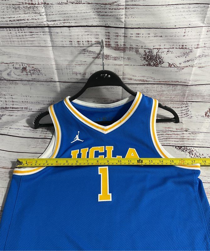 UCLA Bruins Air Jordan Nike #1 Basketball Jersey Blue Youth XL