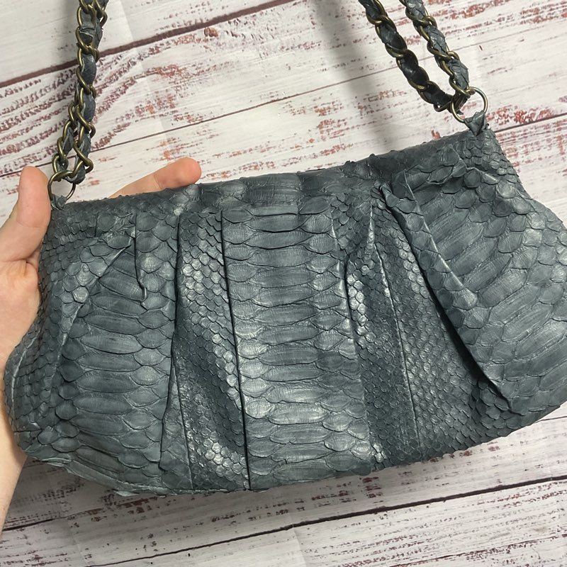 Antik Batik 100% Snakeskin Shoulder Bag Purse