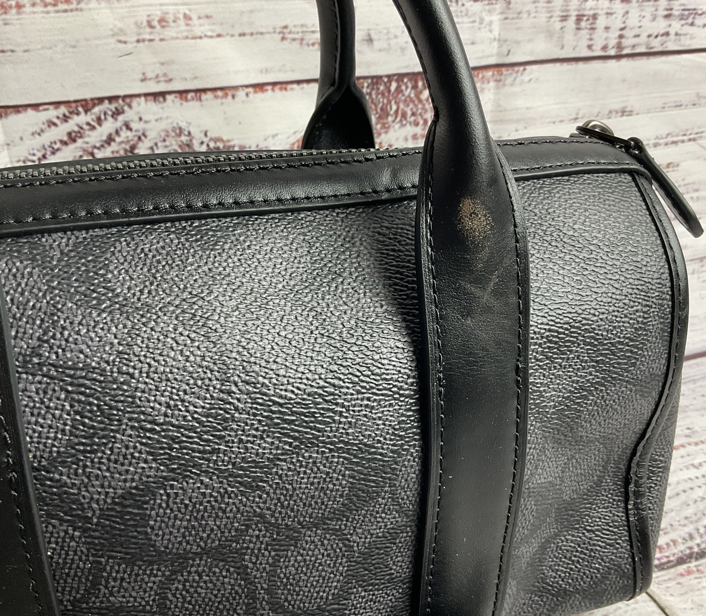Coach Signature Canvas Gotham Duffle 24 Black