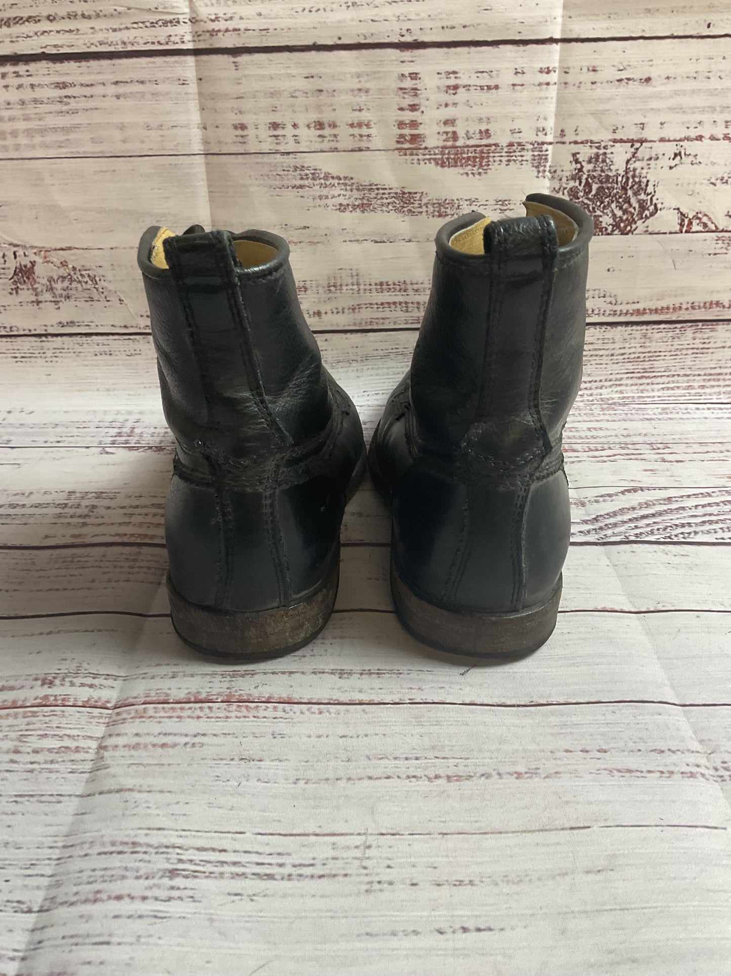 Frye Black Lace Up Ankle Boots Women 7.5