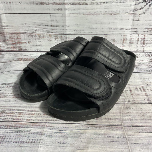Birkenstock TooGood The Forager Black Leather Strap Slide Sandal Women's 5 US