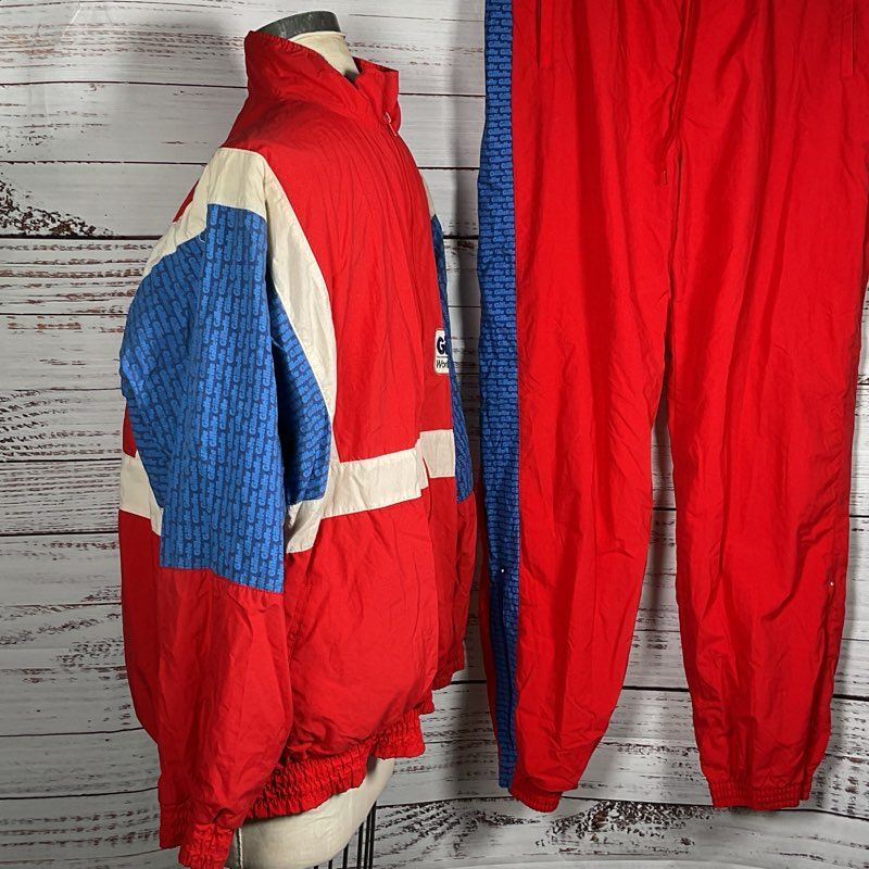 VTG. GILLETTE 1994 USA World Cup USA Men's Tracksuit- SZ L