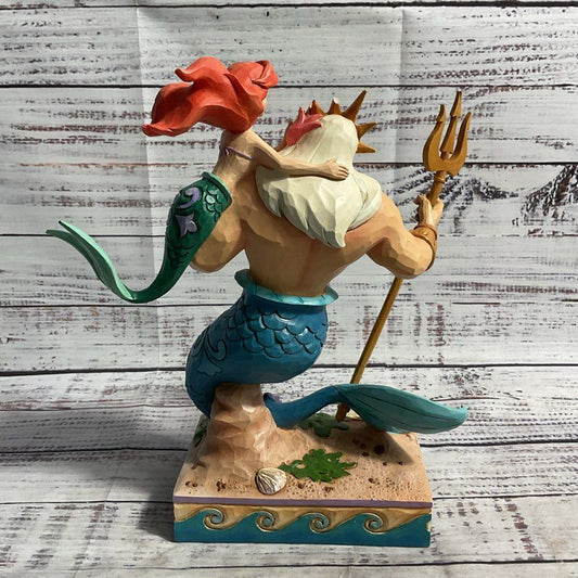 Disney Showcase Collection Daddy's Little Princess 4059730 Ariel & Triton Figure
