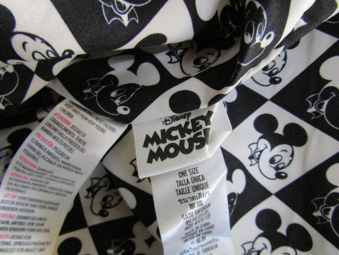 Disney Neon Yellow Mickey Mouse Embroidered Tote Shoulder Bag