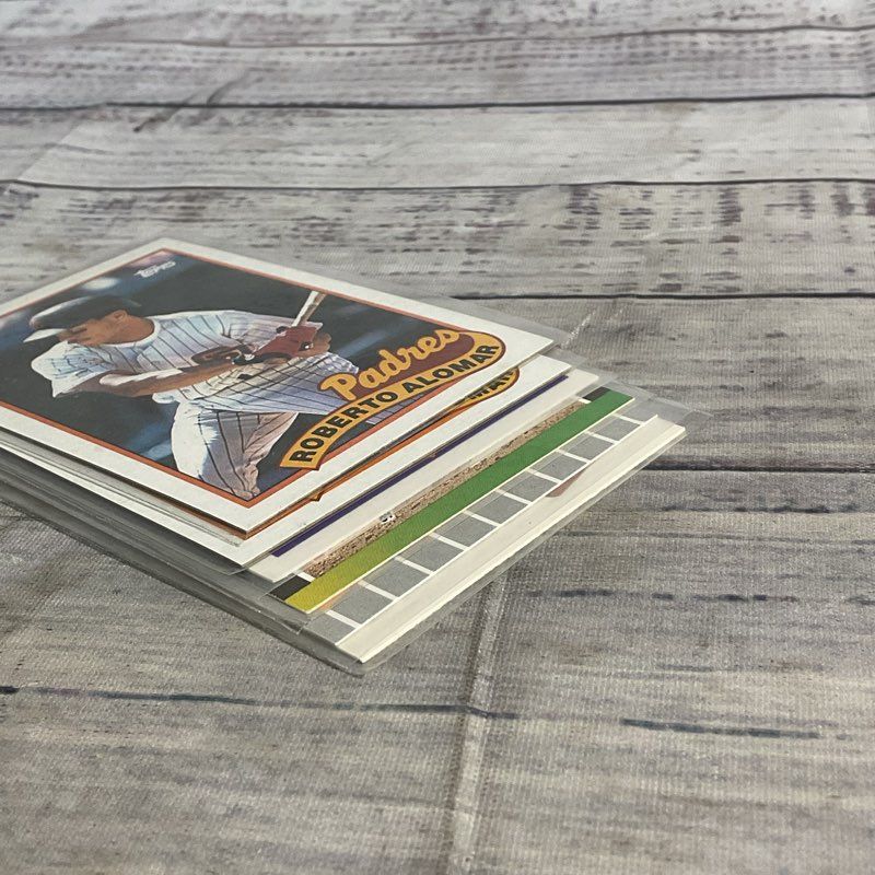 Lot Of 6 VTG. Roberto Alomar Ungraded Padres Baseball Cards Fleer Donruss Topps