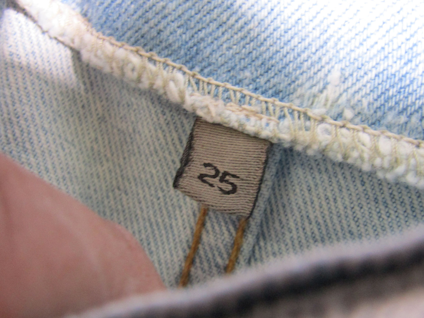 Carmar Hera Women's Blue Distressed Denim Mini Skirt Size 25