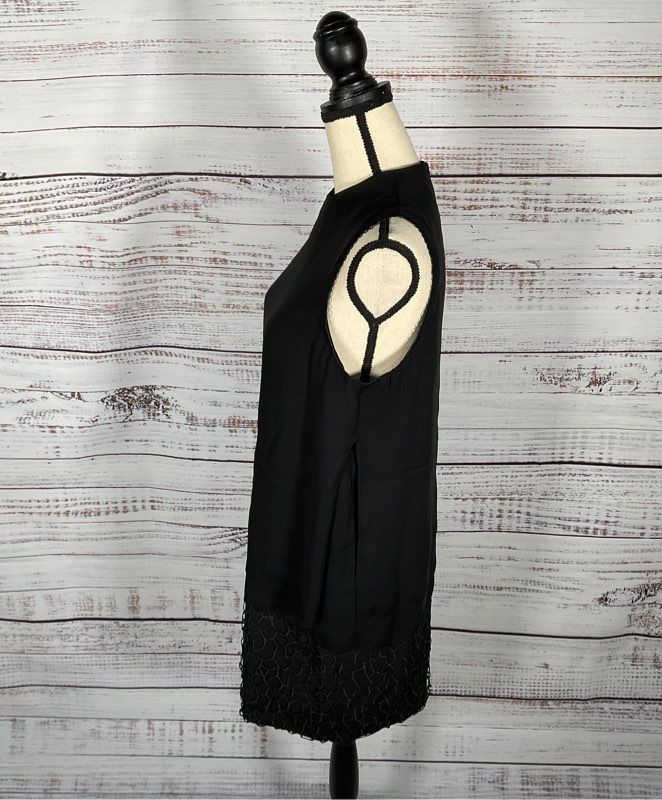 Women's Reiss Black Midi Dress - Size US 8 UK 12 EU 40