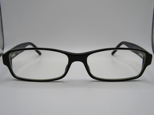 Giorgio Armani GA129 Women's Black Rectangular Eyeglasses Frame Made in Italy