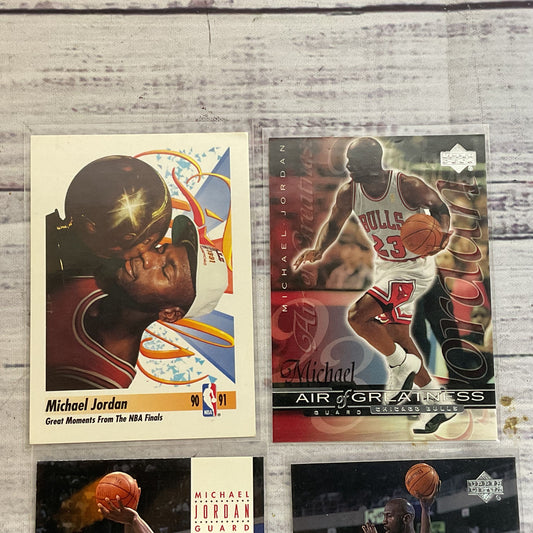Set of 4 Upper Deck & Skybox 1991,93,99 MICHAEL JORDAN Basketball Cards