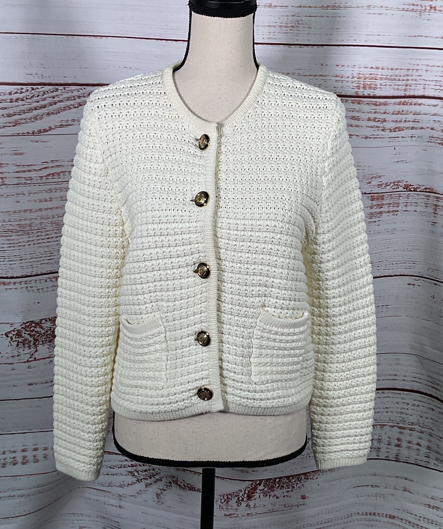 Ba&sh Gaspard Cotton-Blend Cardigan Cream 2