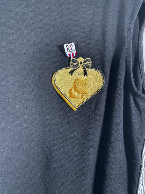 Karl Lagerfeld Women's Sleeveless Back Zip Side Logo Short Dress Size 6