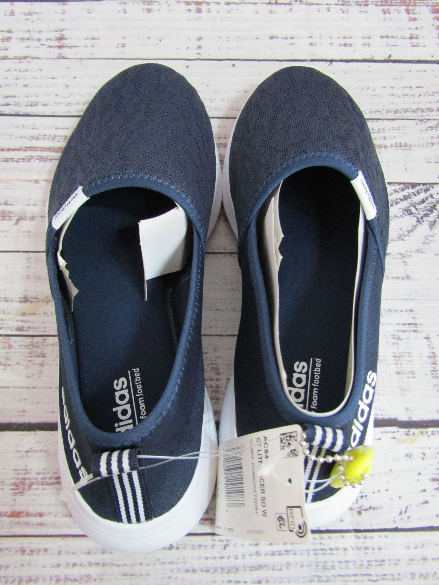 Adidas Cloudfoam Lite Racer Women's Navy Blue Slip-On Shoes Size 9.5 AC8476