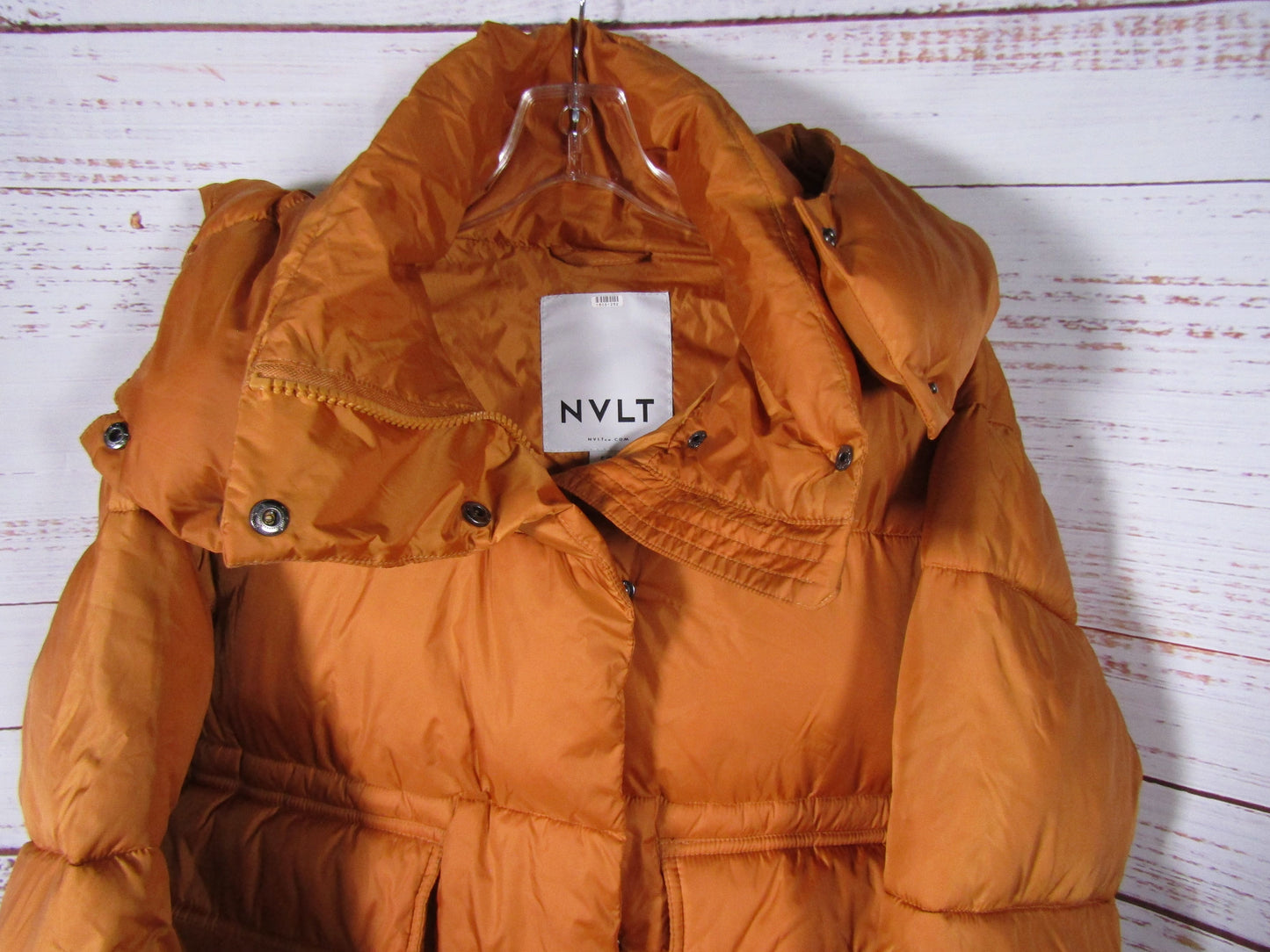 NVLT Wonder Women's Orange Puffer Jacket Size S