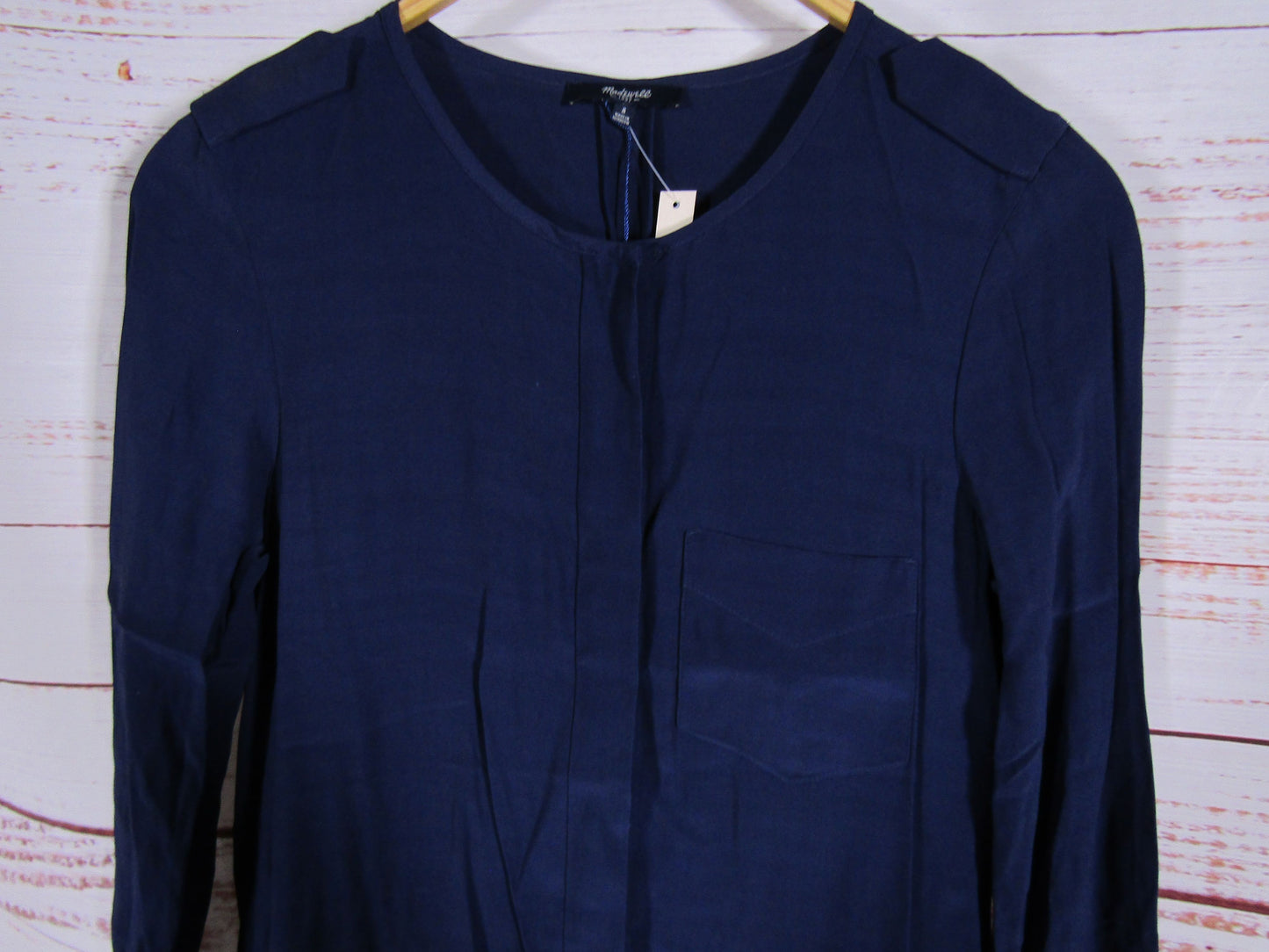 Madewell Women's Blue Cargo Tunic Shirt Dress Size S