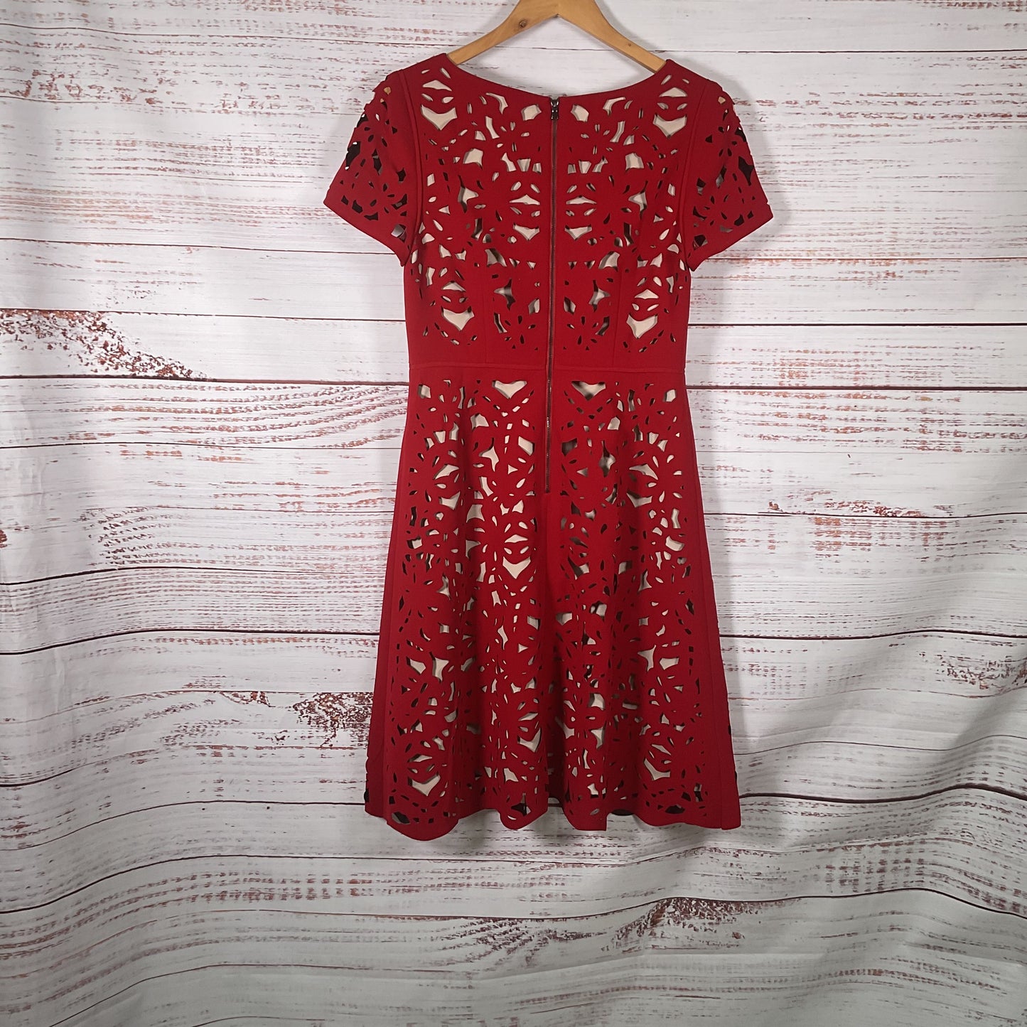 Anthropologie Moulinette Soeurs Red Cutout Cocktail Dress - Size 6 New