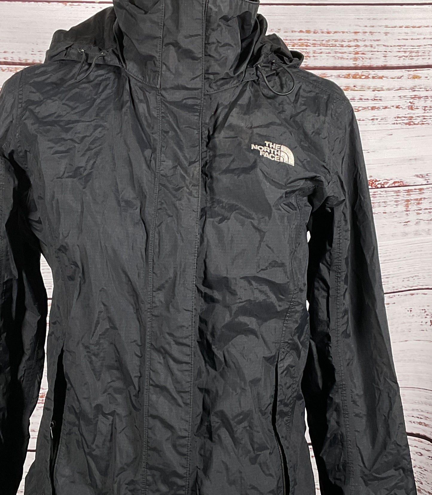 The North Face Nylon Hyvent Vented Hooded Jacket Black S