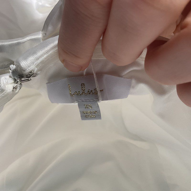 Lulus Your Beloved White Strapless Bow A-Line Gown Formal Dress - Size XS