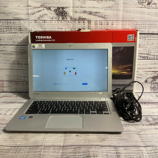 Toshiba Chromebook CB30-A3120, 13.3" Screen Silver Laptop in Box, Works