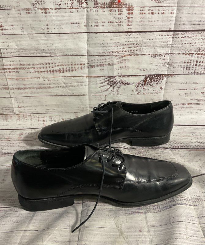 Cole Haan Air Black Leather Lace Up Dress Shoes Size 11 M
