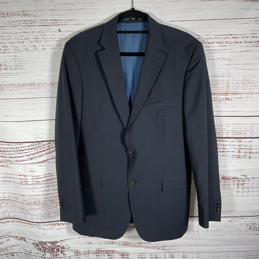 Hugo Boss Navy Blue Pinstripe Men's Suit Jacket Size in Description
