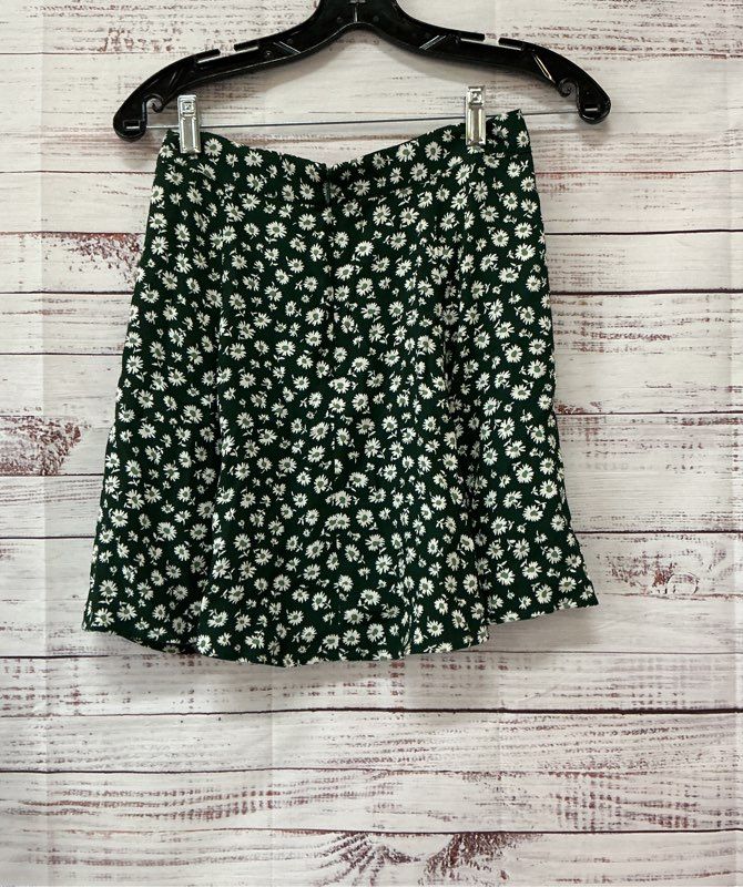 Women's Reformation Green & White Floral Print Skirt Size 4