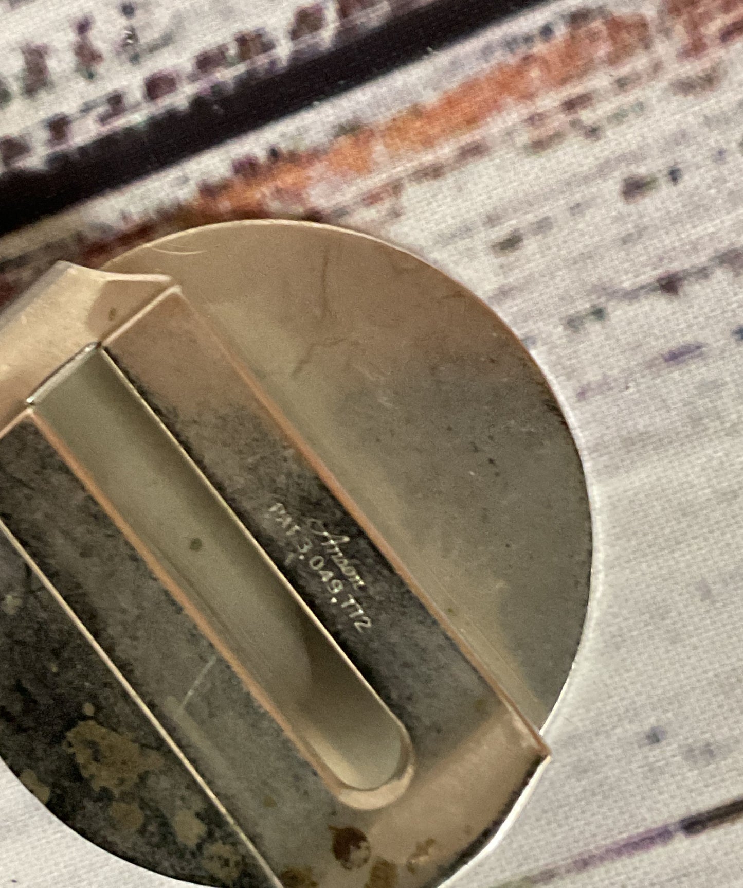 ANSON Silver Tone Vintage Money Clip