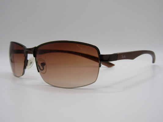 Vintage Ray-Ban 3202 Copper Tone Aluminum Wrap Sunglasses