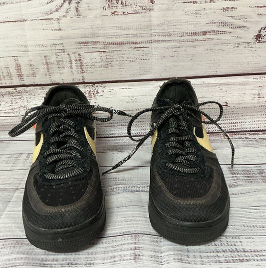 Men's Nike x Off White Air Force 1 Low Black Mesh Size 7 From 2018 Collection