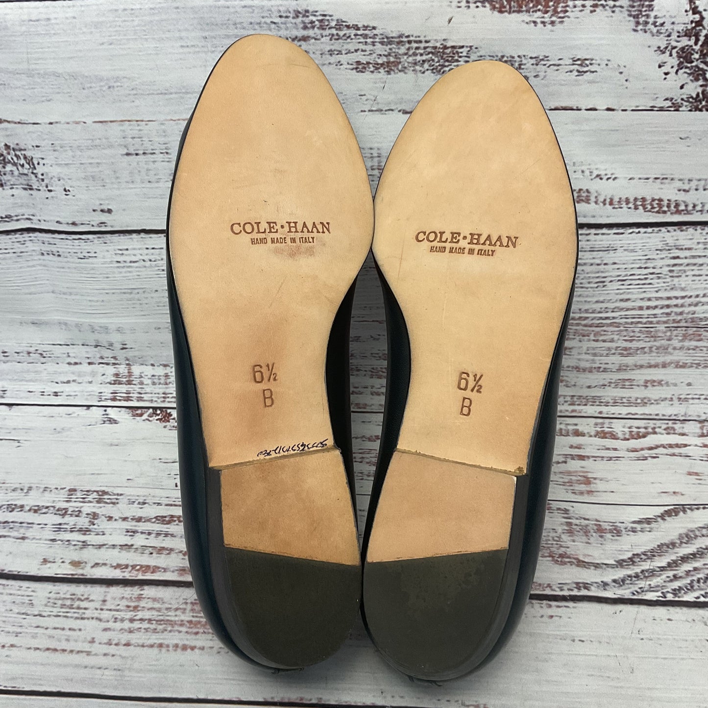 Cole Haan Navy Blue Leather Tassel Slip On Casual Shoe Women Size 6.5