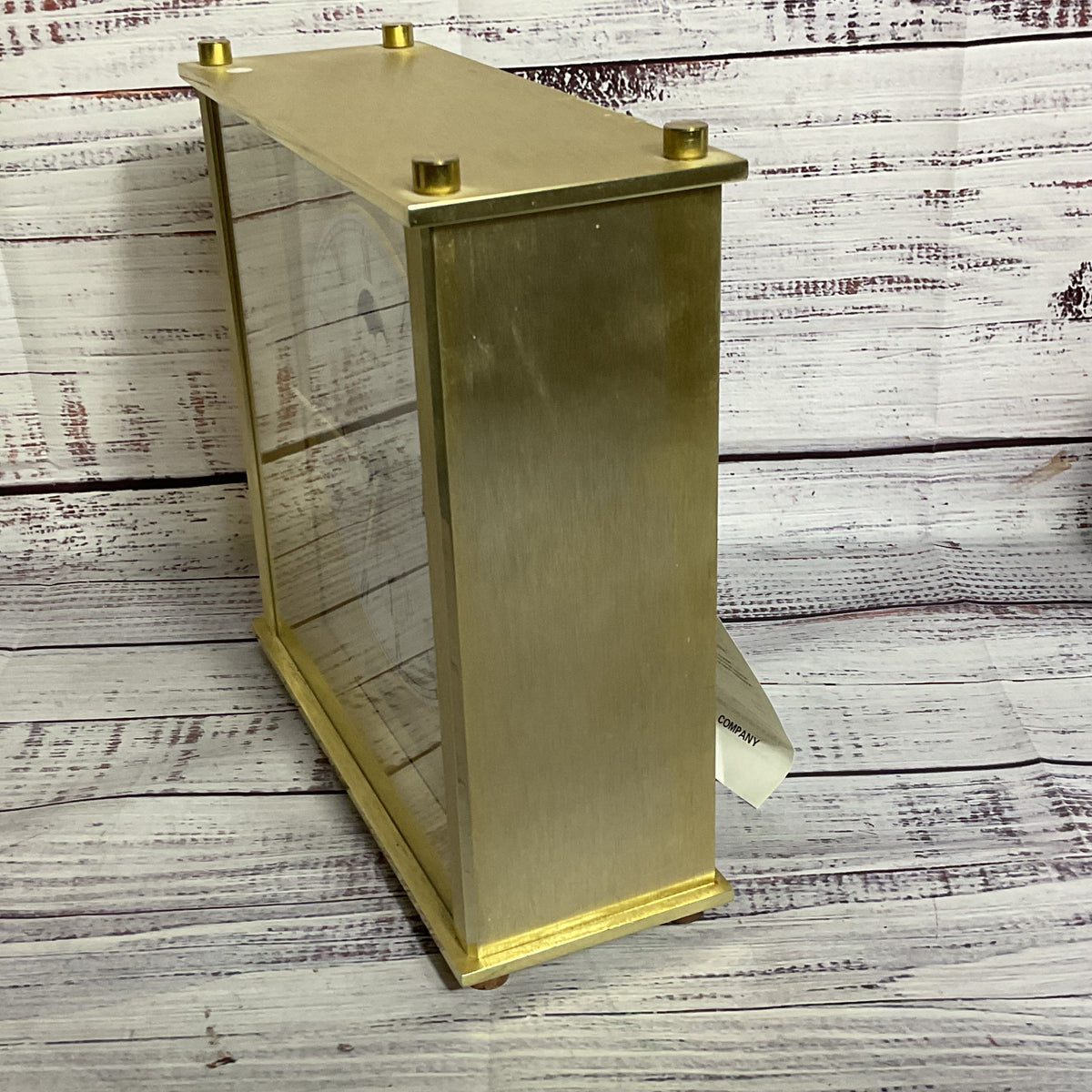 HOWARD MILLER 613-526 Brushed Brass Calenday Month, Date, Date Desk Mantel Clock