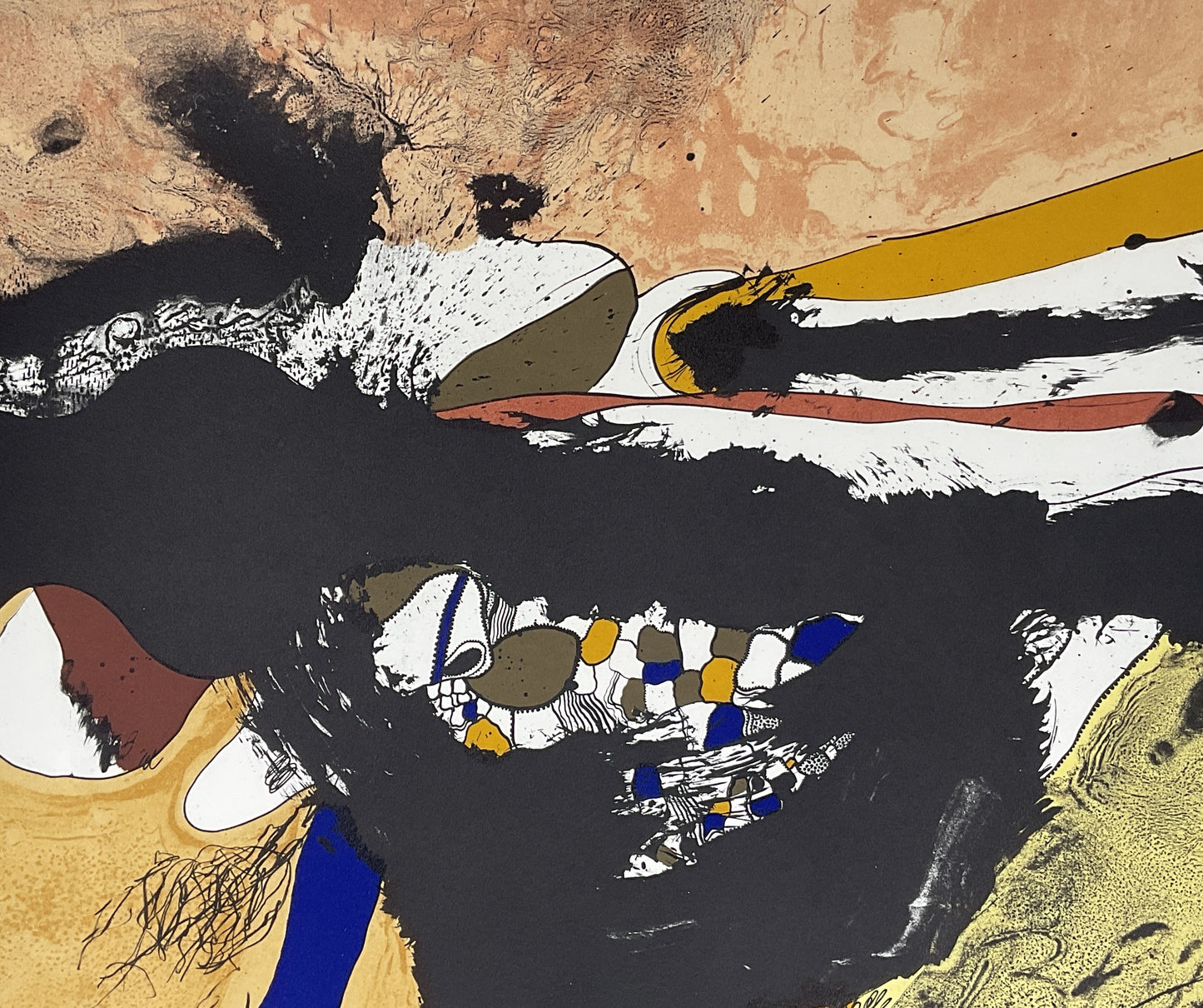 Untitled 1976 Lithograph Print Signed by Josep Guinovart