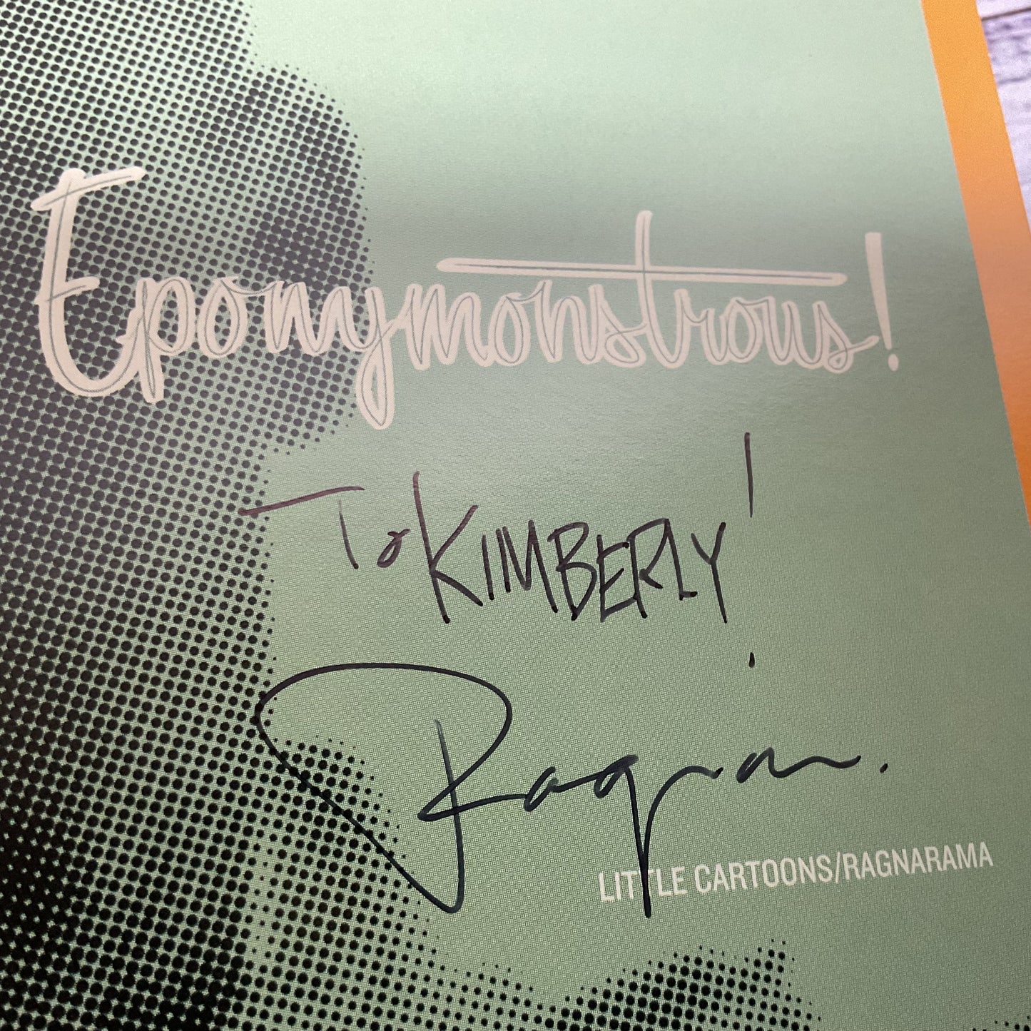 Signed RAGNAR Less Is No More EPONYMONSTROUS with Slipcase- GREAT CONDITION
